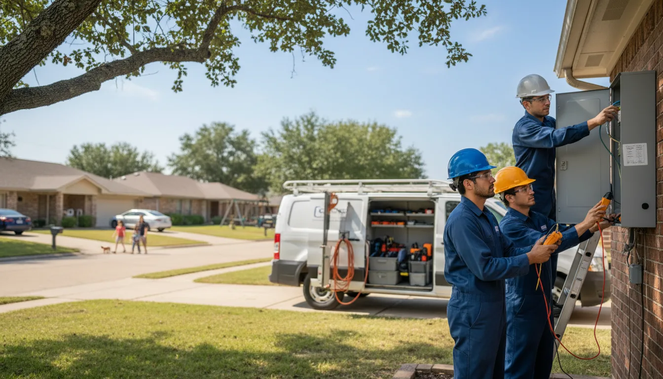 Certified electrician providing emergency electrical services in Sextonville, WI